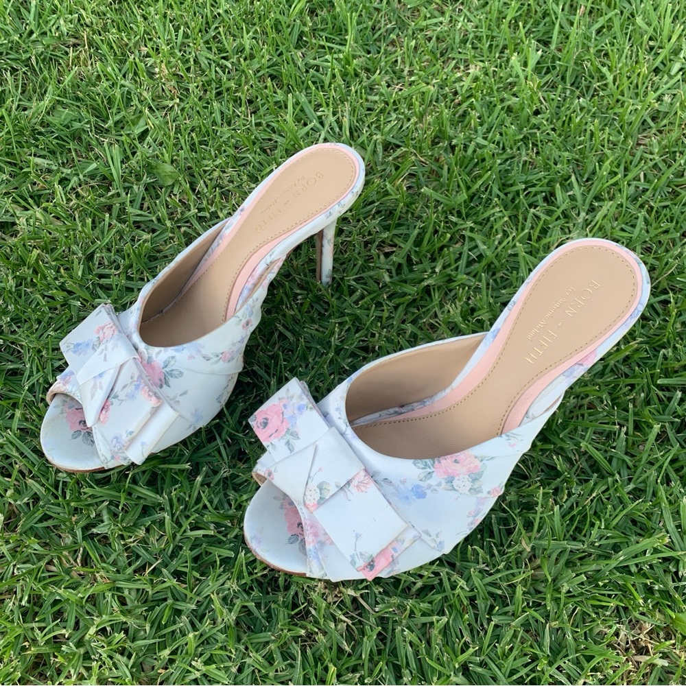 Antonio Melani x Born on Fifth Arden Floral Bow Dress Sandals - Picture 10 of 16